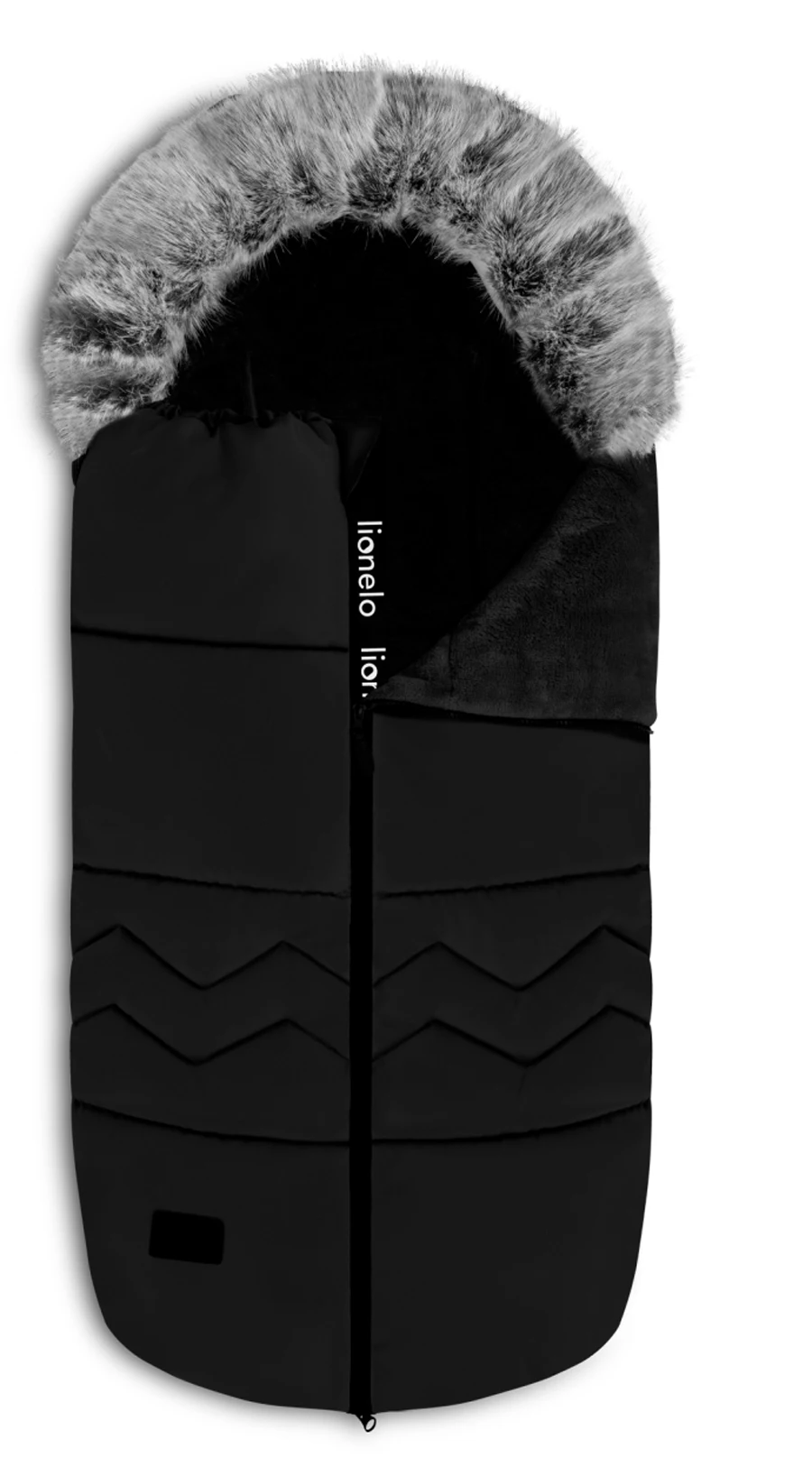 Теплий спальний мішок Lionelo Frode BLACK CARBON